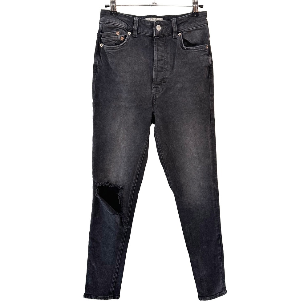 WE THE FREE Women's High Rise Button Fly Slim Boyfriend Jeans • 26 • black
grey - Picture 8 of 8